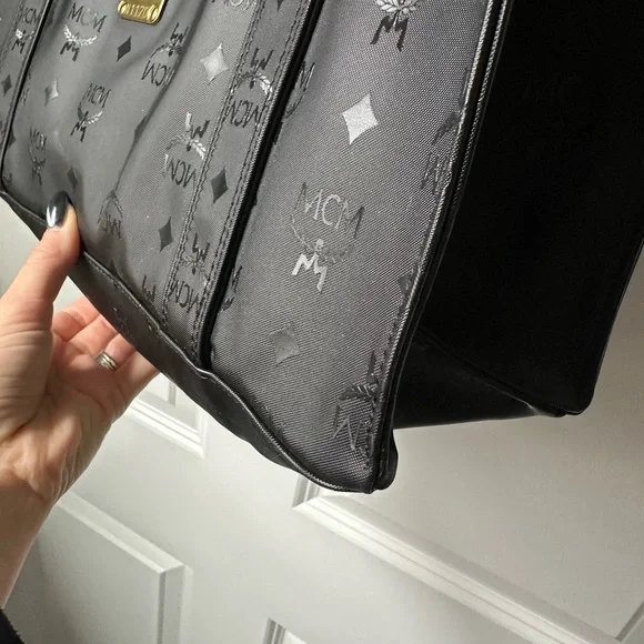 MCM Black Tote Shopper Vintage